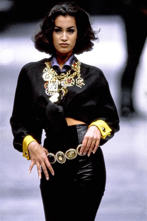 sfilata versace modelle anni 90|gianni versace fall 1991.